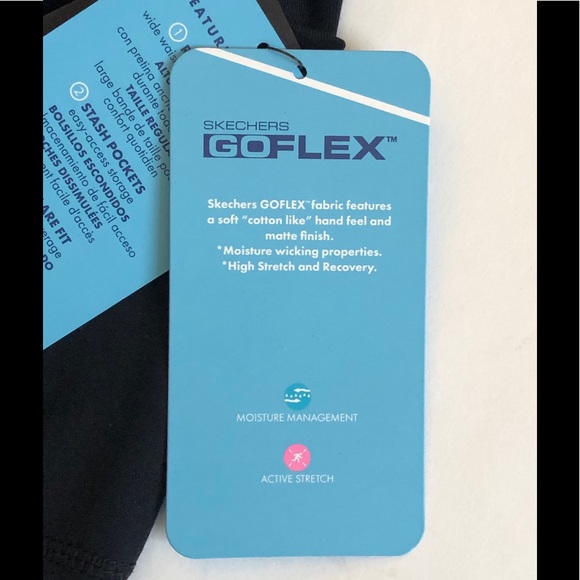 SKECHERS GO WALK PANT II. BLACK. SIZE: XS. NWT - Picture 9 of 11